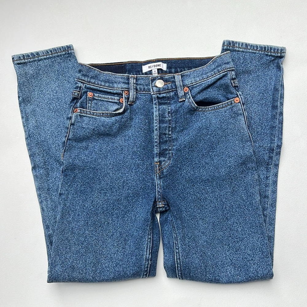 RE/DONE women’s jeans High Rise Wonder Woman stretch comfort essential 80s Retro - Picture 7 of 16
